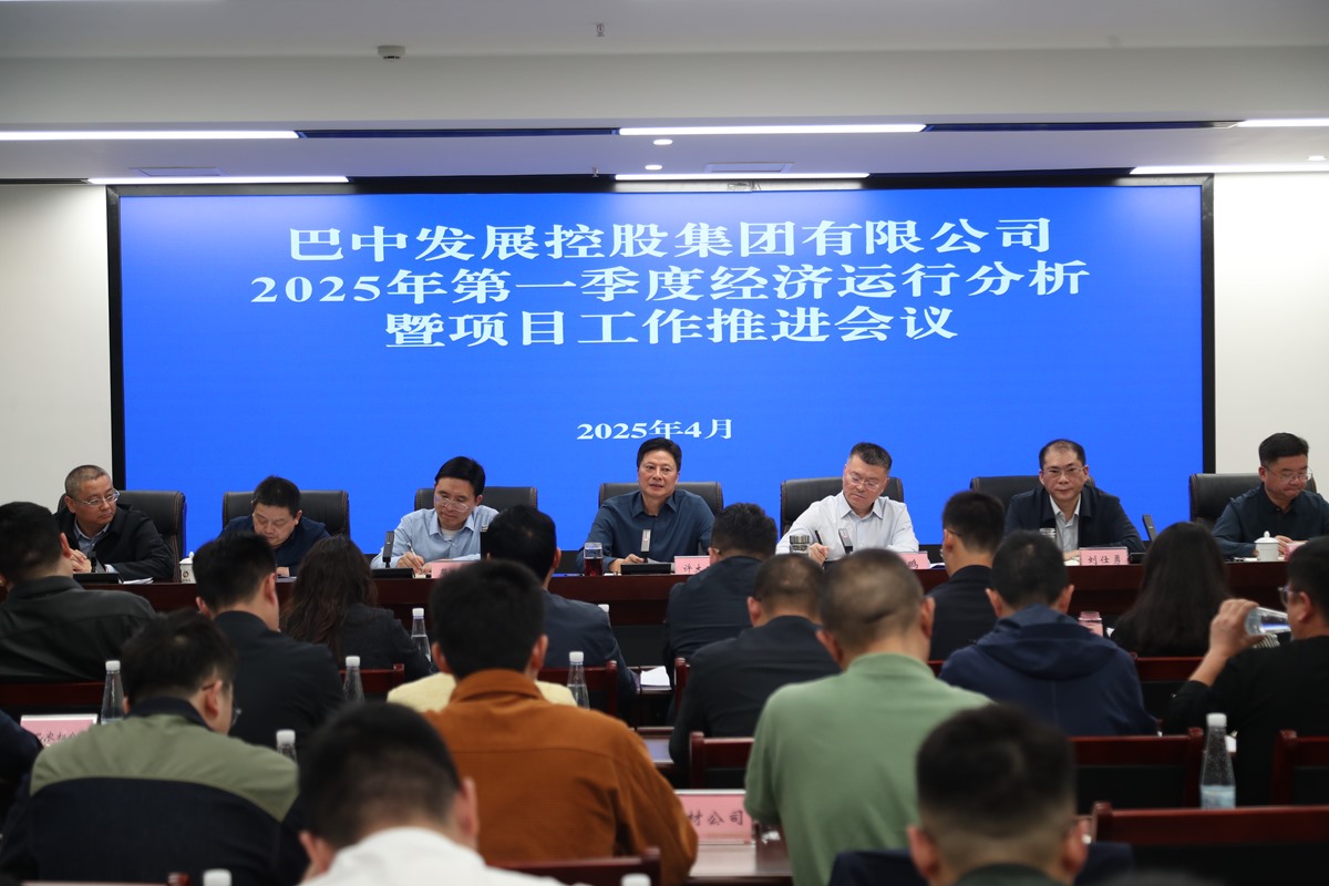 巴中發(fā)展集團召開2025年第一季度經(jīng)濟運行分析暨項目工作會議